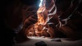 AI generated illustration of the majestic Navajo Upper Antelope Canyon - perfect wallpaper