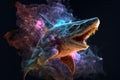 AI generated illustration of a majestic shark, a spiritual animal
