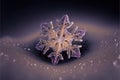 Enchanting Snowflake - AI Generated Macro Photography Illustration 027