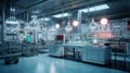 AI generated illustration of a modern science laboratory room Royalty Free Stock Photo