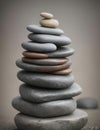 AI generated illustration of a pile of stacked rocks