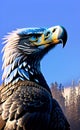 AI generated illustration portrait of an eagle Royalty Free Stock Photo