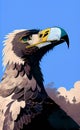 AI generated illustration portrait of an eagle Royalty Free Stock Photo