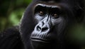 A portrait photograph of a mountain gorilla Royalty Free Stock Photo