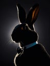 AI generated illustration of the rabbit of the Playboy logo Royalty Free Stock Photo