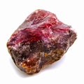 AI-generated illustration of a red gemstone on a white background Royalty Free Stock Photo