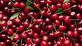 AI generated illustration of ripe, juicy cherries