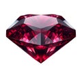 AI-generated illustration of ruby on a white background Royalty Free Stock Photo