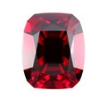 AI-generated illustration of ruby on a white background Royalty Free Stock Photo