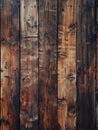 AI-generated illustration of a rustic wooden wall with natural textures and patterns Royalty Free Stock Photo