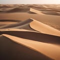 AI generated illustration of sandy dunes of a desert