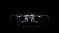 AI generated illustration of a sleek and dynamic racing car in the darkness