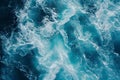 AI generated illustration of swirling blue and white water below Royalty Free Stock Photo