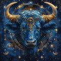AI-generated illustration of the Taurus Zodiac Star Sign