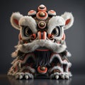 AI generated illustration of a traditional Chinese dragon toy Royalty Free Stock Photo