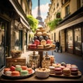 AI generated illustration of a tray with an assortment of delicious pastries