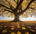 illustration of trees whose leaves are symbols of positive messages and wishes for peace