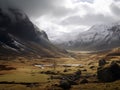 AI generated illustration of Vale of Arryn with Mountain Peaks, Westeros