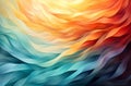 AI generated illustration of a vibrant abstract background featuring a wavy line pattern Royalty Free Stock Photo