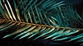 AI generated illustration of a vibrant green fern leaf with multiple pointed fronds