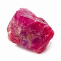 AI-generated illustration of vibrant ruby isolated on a white background Royalty Free Stock Photo