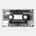 AI generated illustration of a vintage cassette tape on a white background Royalty Free Stock Photo