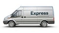 a van that says express on it's side of the van Royalty Free Stock Photo