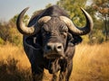 Ai Generated illustration Wildlife Concept of African Buffalo - Botswana Royalty Free Stock Photo