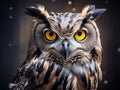 Ai Generated illustration Wildlife Concept of African spotted eagle owl