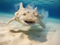 Ai Generated illustration Wildlife Concept of Angel Shark