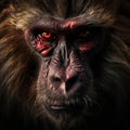 Ai Generated illustration Wildlife Concept of Baboon