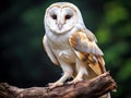 Ai Generated illustration Wildlife Concept of Barn Owl or Common Barn Owl Royalty Free Stock Photo