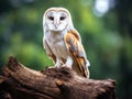 Ai Generated illustration Wildlife Concept of Barn Owl or Common Barn Owl Royalty Free Stock Photo