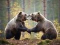 Ai Generated illustration Wildlife Concept of Bear game