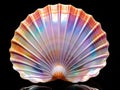 Ai Generated illustration Wildlife Concept of Big colorful seashell Royalty Free Stock Photo