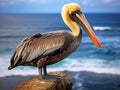 Ai Generated illustration Wildlife Concept of Brown Pelican Pelecanus Occidentalis