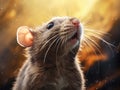 Ai Generated illustration Wildlife Concept of Brown Rat