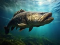 Ai Generated illustration Wildlife Concept of The Catfish (Silurus Glanis).