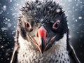 Ai Generated illustration Wildlife Concept of Chinstrap Penguin