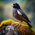 Ai Generated illustration Wildlife Concept of Common myna