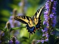 Ai Generated illustration Wildlife Concept of Eastern Tiger Swallowtail Butterfly