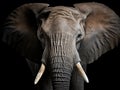 Ai Generated illustration Wildlife Concept of Elephant close up