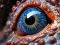 Ai Generated illustration Wildlife Concept of Eye of Octopus Royalty Free Stock Photo