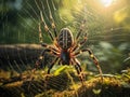 Ai Generated illustration Wildlife Concept of Garden Spider