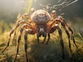 Ai Generated illustration Wildlife Concept of Garden Spider