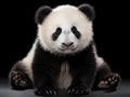 Ai Generated illustration Wildlife Concept of Giant Panda (6 months) - Ailuropoda melanoleuca Royalty Free Stock Photo