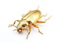 Ai Generated illustration Wildlife Concept of Golden beetle