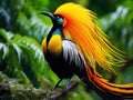 Ai Generated illustration Wildlife Concept of Greater Bird-of-paradise