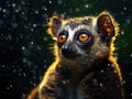Ai Generated illustration Wildlife Concept of Greater Dwarf Lemur Royalty Free Stock Photo