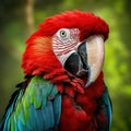 Ai Generated illustration Wildlife Concept of Green-Winged Macaw